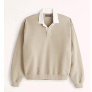 Abercrombie Men's Premium Fit Essential Rugby Sweatshirt, size Medium